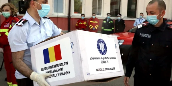 Ajutor umanitar - medici - misiune în Republica Moldova împotriva epidemiei de coronavirus FOTO gov.ro 