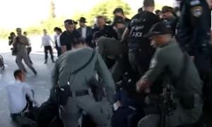 proteste evrei ultraortodocsi 2 captura video jpg