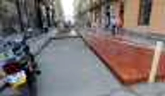 Terasă pe strada Mercy din Timișoara