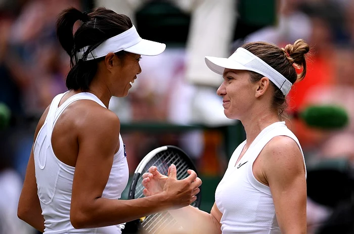 Shuai Zhang i-a urat Simonei Halep să câștige turneul de la WimbledonFoto: Guliver / GettyImages