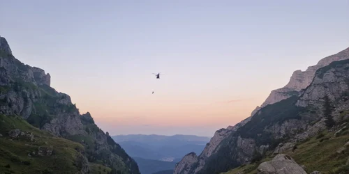 Turiste salvate cu elicopterul din Bucegi. FOTO Salvamont Prahova