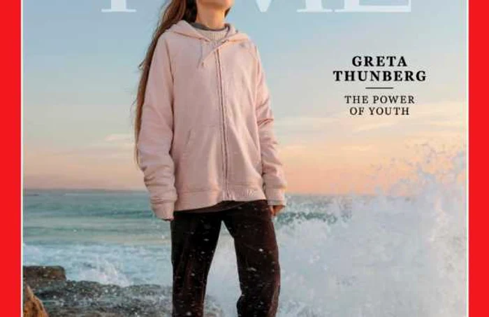 Greta Thunberg desemnata personalitatea anului 2019 de revista Time FOTO @TIME