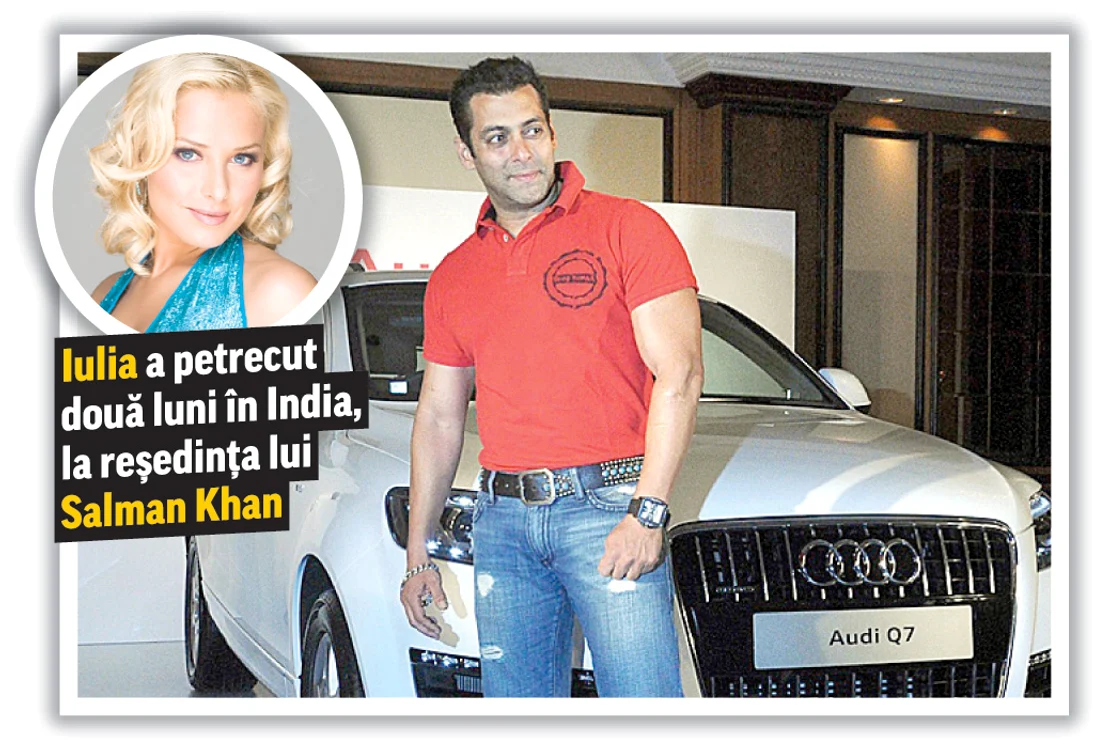 
    Iulia Vântur şi Salman Khan  