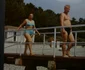 Nicolae și Elena Ceaușescu în costume de baie