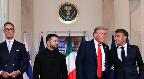 Alexander Stubb, Volodimir Zelenski, Donald Trump, Emmanuel Macron FOTO AFP