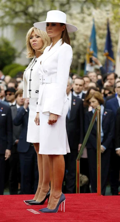 Brigitte Macron Melania Trump EPA EFE