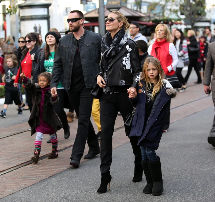 Heidi Klum, bodyguardul şi copiii ei