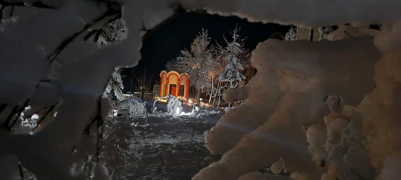 Iarna la mănăstire FOTO Mănăstirea Dervent