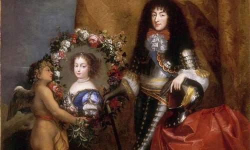 Monsieur with his favourite daughter Marie Louise, Versailles, Pierre Mignard jpg