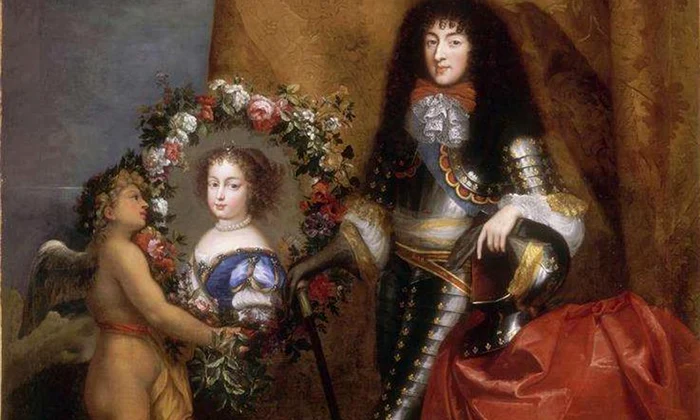 Monsieur with his favourite daughter Marie Louise, Versailles, Pierre Mignard jpg