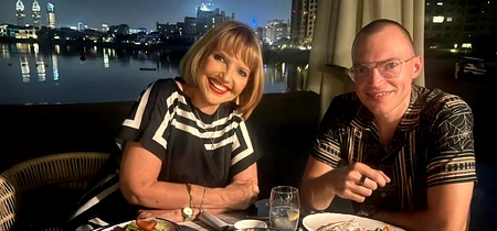 Marina Almășan, alături de fiul ei, Victoraș, la Dubai foto Facebook 