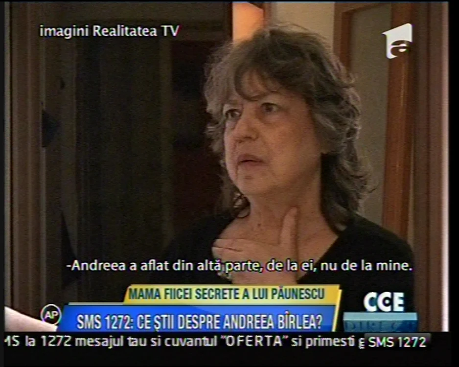 Rodica Bîrlea, captură Antena 1