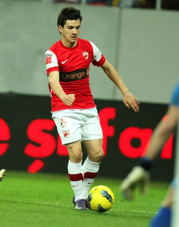 
    Cosmin Matei a marcat golul victoriei lui Dinamo. (Foto: Marian Vilău/Adevărul)  