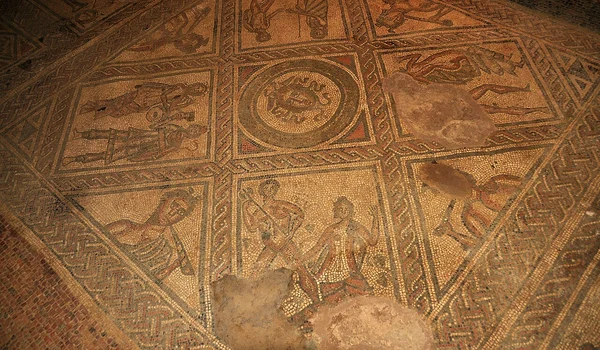 Mozaic în Vila Romană Brading de pe Insula Wight (© Nilfanion / Wikimedia Commons)