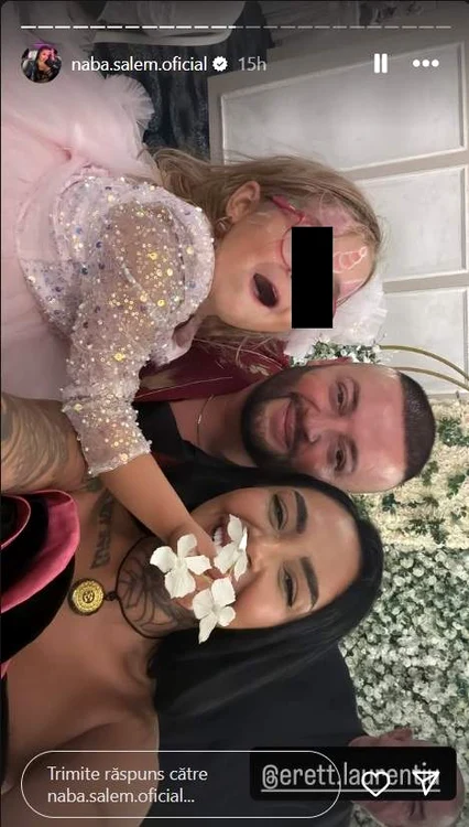 Naba Salem și Laurențiu - Foto: captură Instagram