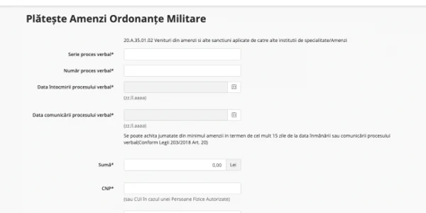 amenzi ordonante militari ghiseul.ro