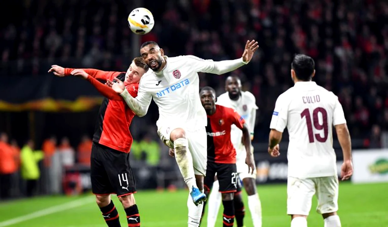 Omrani este principala gură de foc a clujenilor in meciul cu RennesFOTO: Sportpictures.eu