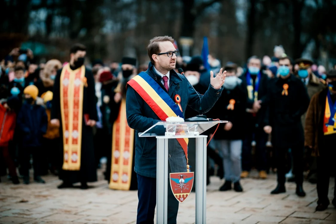 Ceremonie de 1 decembrie de la Timişoara FOTO Facebook/Dominic Fritz