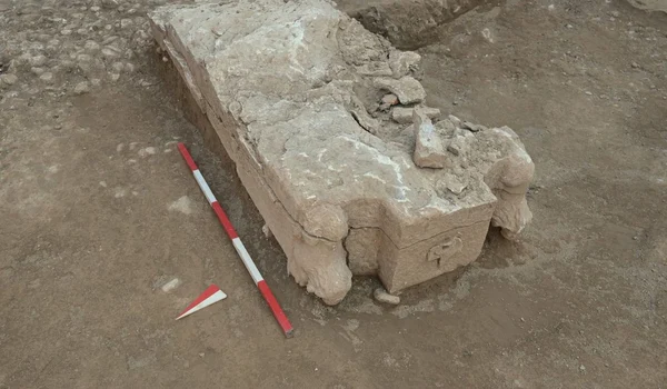 Monument funerar roman descoperit în necropola orașului antic Emona (© (Ne)odkrita arheologija Ljubljane)
