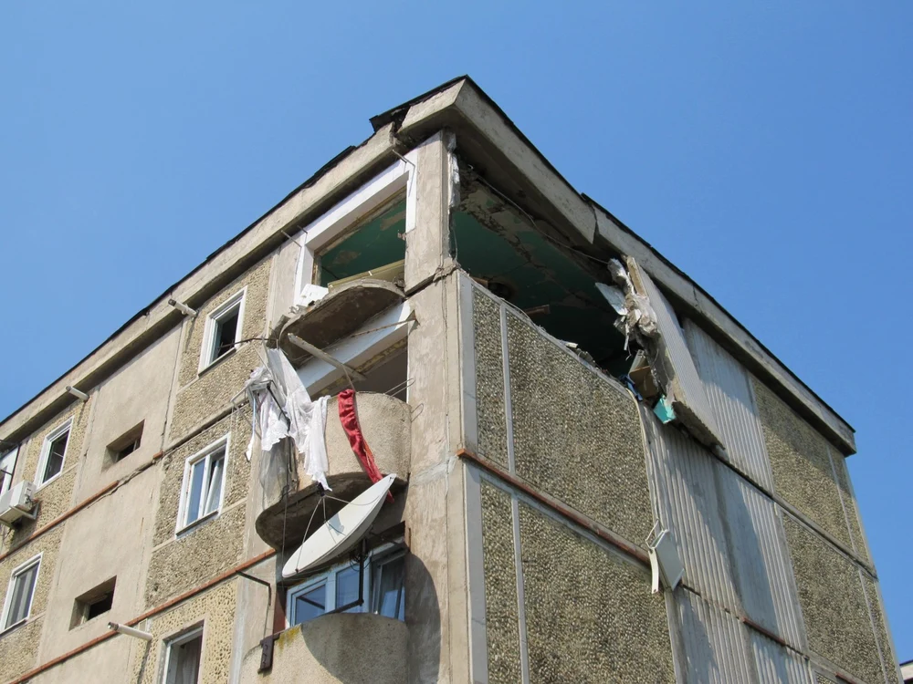 Explozia a avut loc într-o garsonieră din cartierul Burdujeni. FOTO Arhiva Adevărul