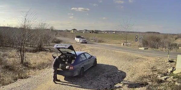 Amenda primită de un bărbat care a abandonat o pisică  Foto Captură video jpg