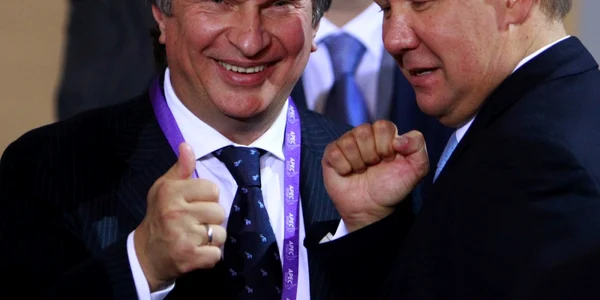igor sechin rosneft alexei miller gazprom foto reuters