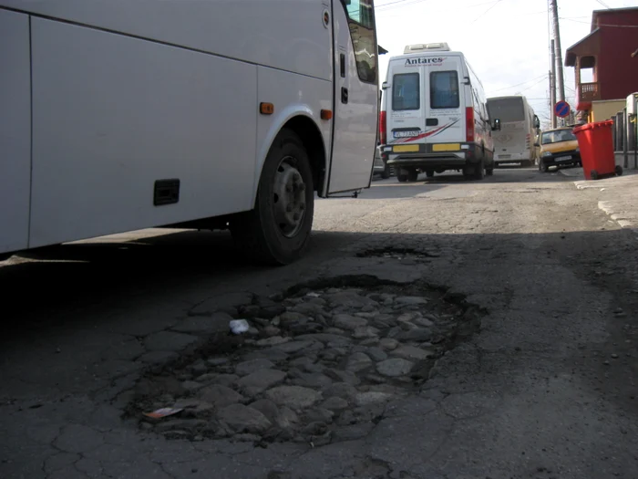 Groapa pe strada Dr Suciu