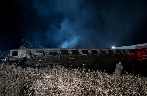 Accident tren Grecia 1 martie 2023 Foto AFP jpg