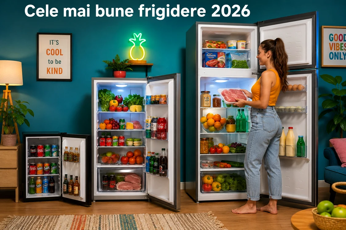 Comparație frigidere 2026: minibar vs. compact cu o ușă și standard cu 2 uși / DMS Ghid Adevărul