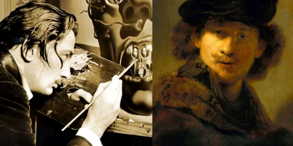 Salvador Dali şi Rembrandt 
