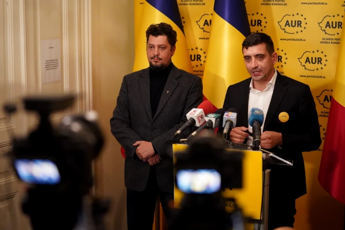 Claudiu Târziu si George Simion FOTO Facebook