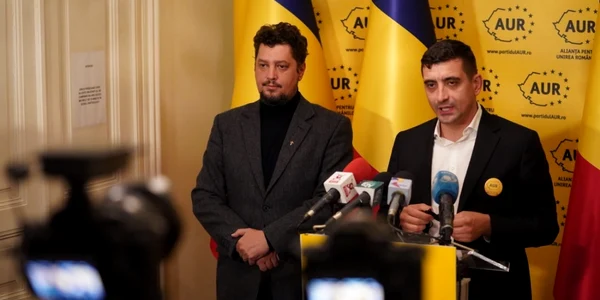 Claudiu Târziu si George Simion FOTO Facebook