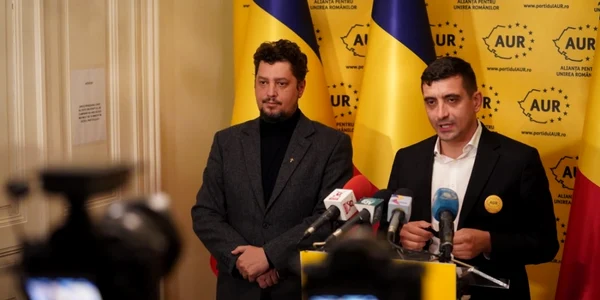 Claudiu Târziu si George Simion FOTO Facebook