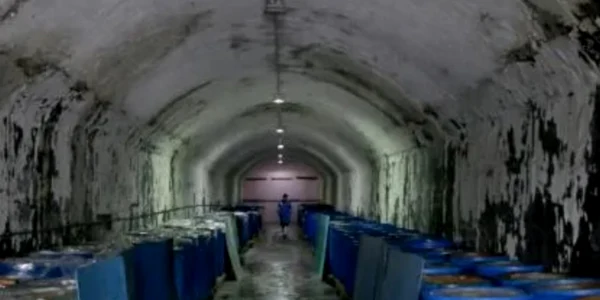 Fabrica de prelucrare a pestelui in Albania FOTO AFP