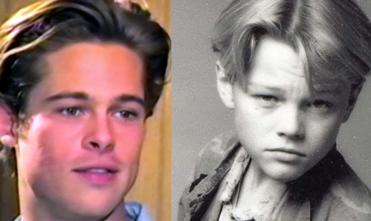 
    Brad Pitt şi Leo DiCaprio pe vremea când nu erau celebri  