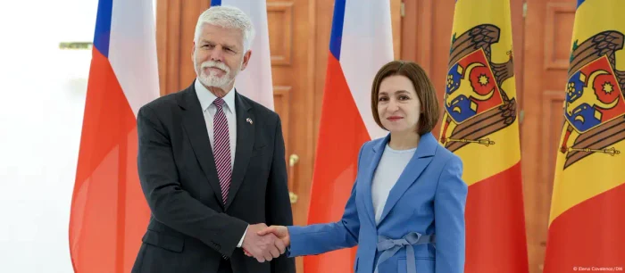 Maia Sandu l-a primit la Chișinău pe președintele Cehiei, Petr Pavel