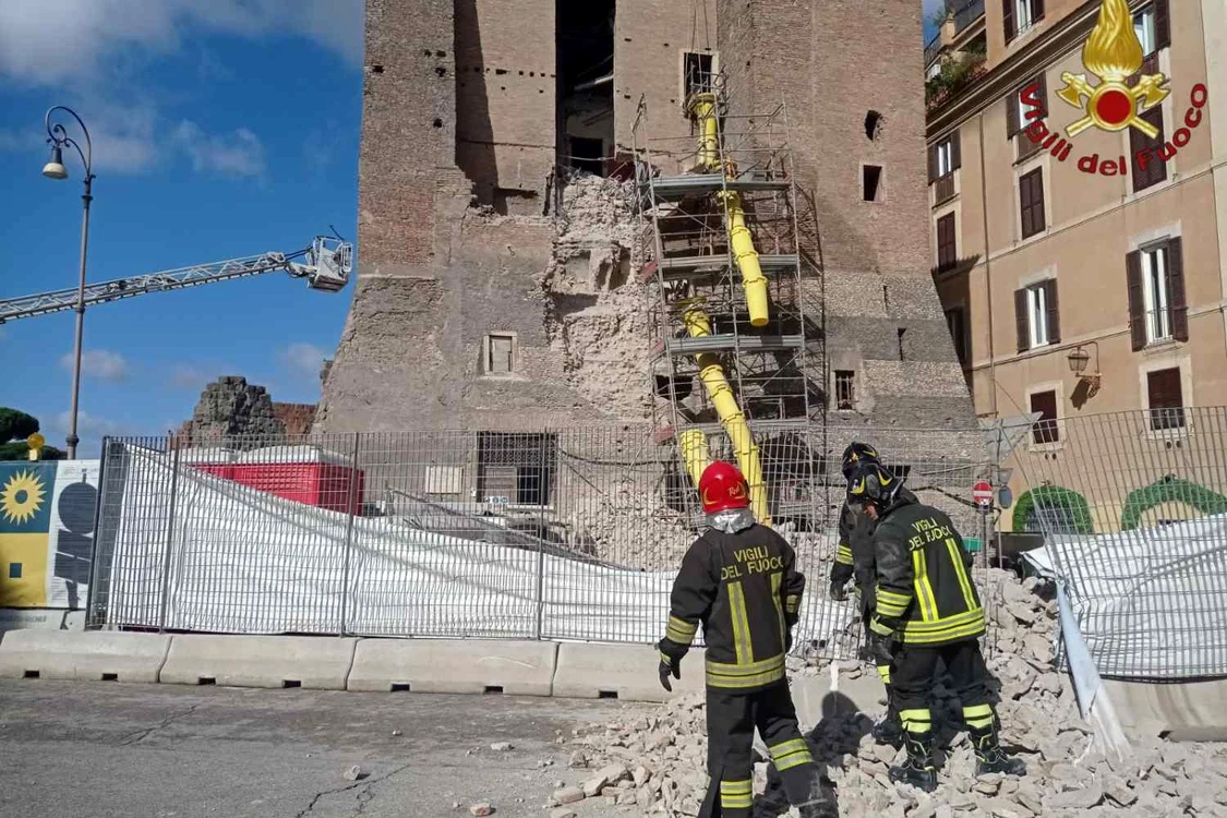 Imagine de la faţa locului. FOTO: Vigilli del fuoco Italia
