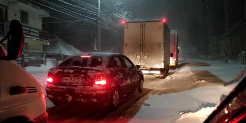 trafic blocat pe dn1 la azuga foto diana frincu