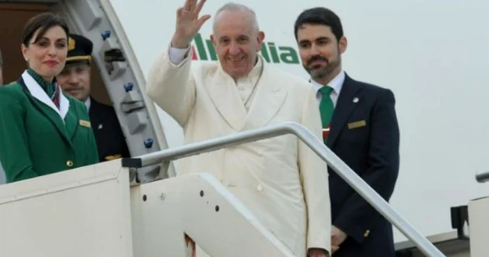 Întâlnire istorică între Papa Francisc şi patriarhul Chiril. Papa Francisc, înainte de a pleca de la Roma spre Mexic, cu escală în Cuba, unde se va întâlni cu patriarhul Chiril FOTO AFP