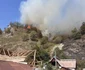 Incendiu de proporții pe Valea Oltului în comuna Racovița Vâlcea Foto ISU Vâlcea
