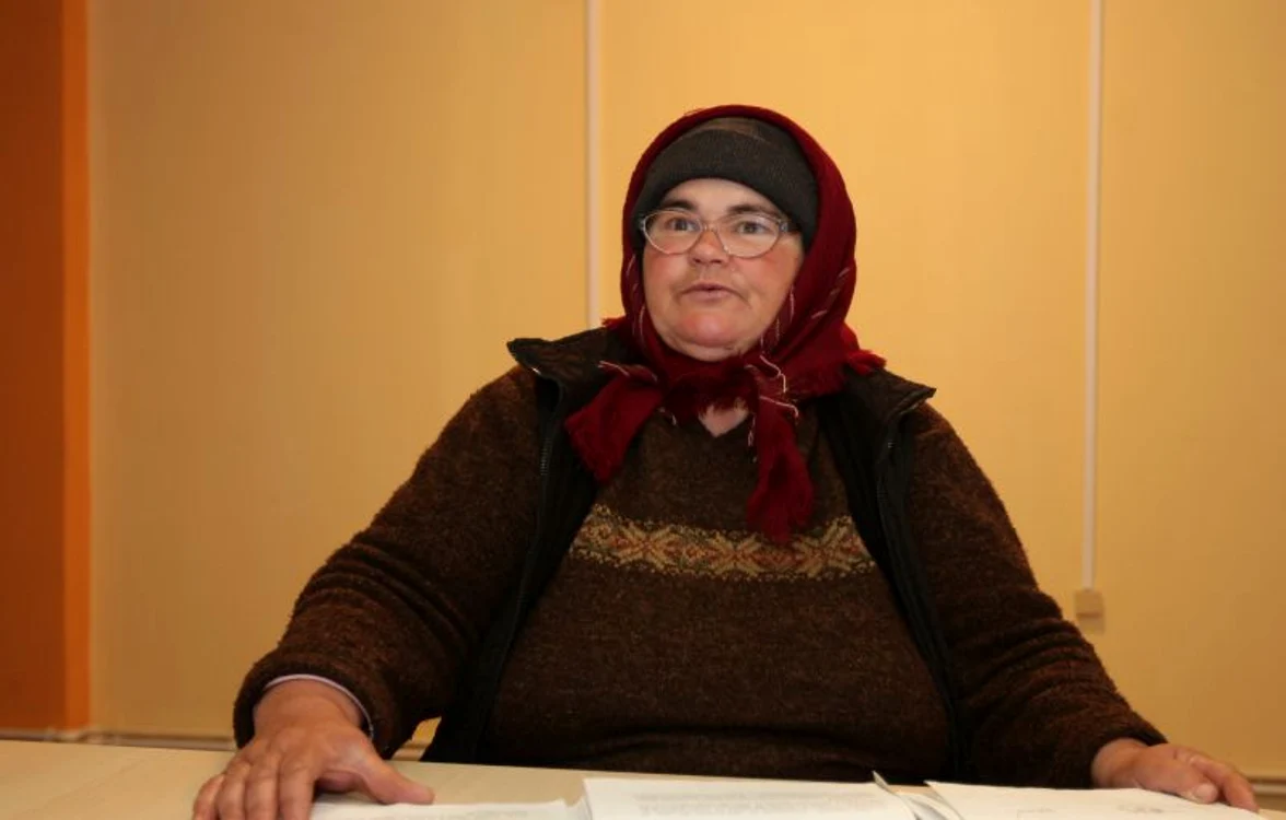 Mioara Chilafu, cu o săptămână înainte de a se prăbuşi lângă clădirea Parchetului.