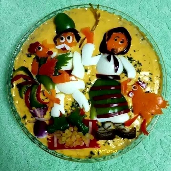 Punguța cu doi bani realizată tot pe o salată de boeuf FOTO Mariana Grigoruță
