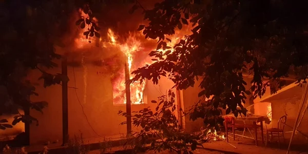 calarasi incendiu locuinta FOTO Faceb/ISU Calarasi