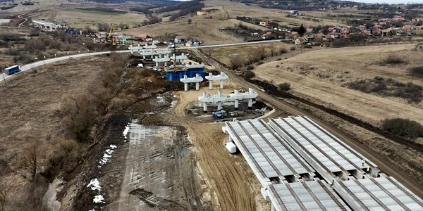 Autostrada Transilvania Cluj Napoca Oradea în șantier Viaductele Nădășelu și Topa Mică Foto Daniel Guță ADEVĂRUL (21) JPG