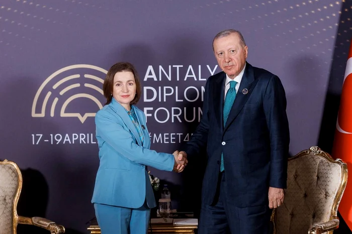 Maia Sandu a avut în Antalia o întrevedere cu Recep Erdogan. FOTO: Presedinte.md