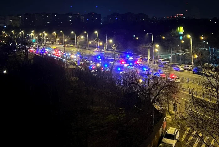 Urmărire auto în Capitală FOTO Facebook