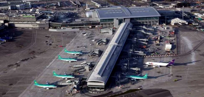 Aeroportul din Dublin unde Airbusul A330 al US Airways a primit permisiunea de a ateriza. FOTO Chris Bacon