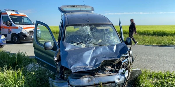 Accident rutier Topraisar Constanta foto SAJ