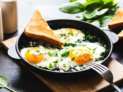 Shakshuka cu ceapa vrede si spanac Sursa foto shutterstock 2159276213 jpg