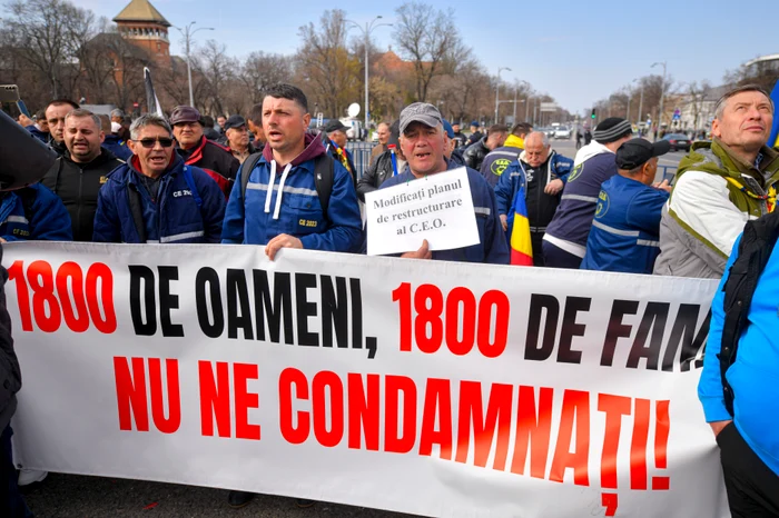 Minerii din Oltenia cer păstrarea locului de muncă FOTo: Mediafax
